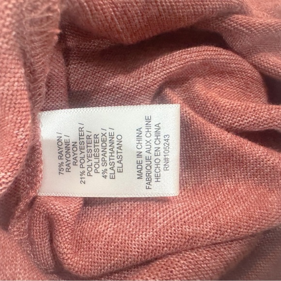 NWT bobeau nordstrom blush long sleeve midi dress - Picture 7 of 8